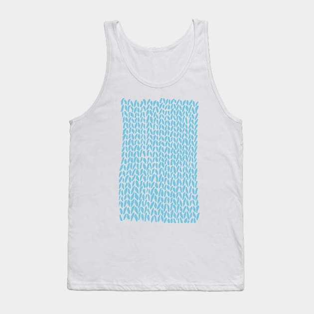 Hand Knit Sky Blue Tank Top by ProjectM